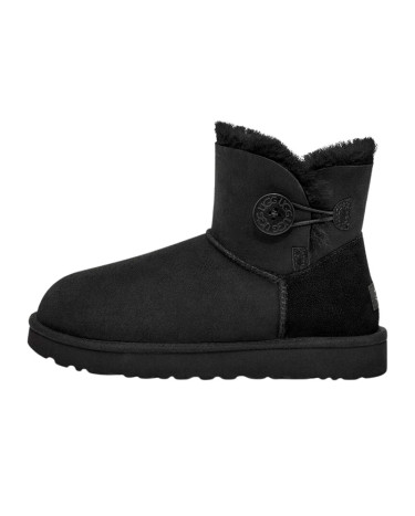 UGG Classic Mini Bailey Button Black