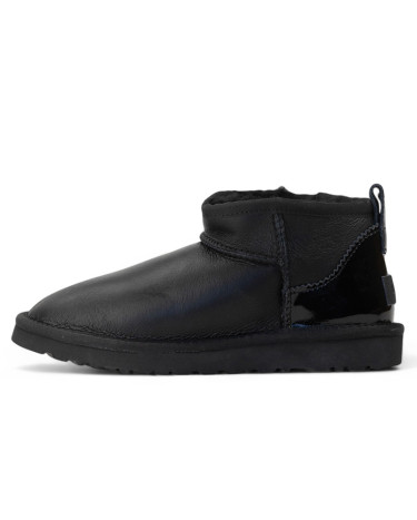 UGG Ultra Mini Leather Black Lacquer