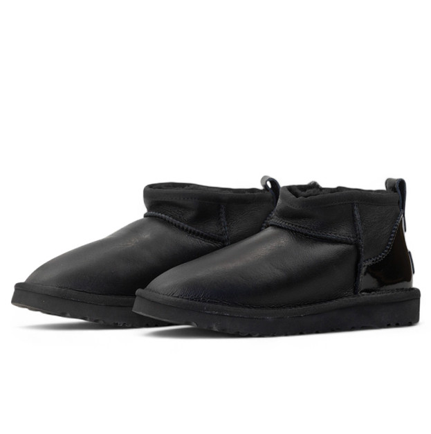 UGG Ultra Mini Leather Black Lacquer