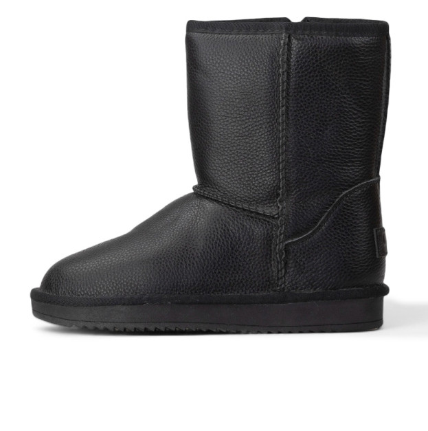UGG Classic Short Leather Zip Black