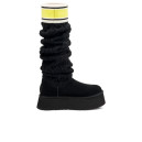 UGG Classic Sweater Letter Tall Boot Black 1144044-BLC