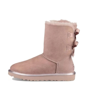 UGG Classic Short Bailey Bow II Metall Pink
